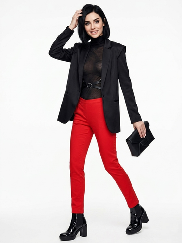 شلوار جین کتان اسلیم فیت برند h&m کد 0150