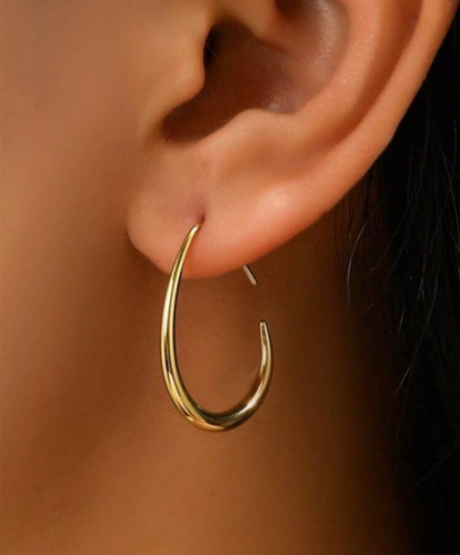 گوشواره طلایی رنگ ثابت از برند Shein کد 0151